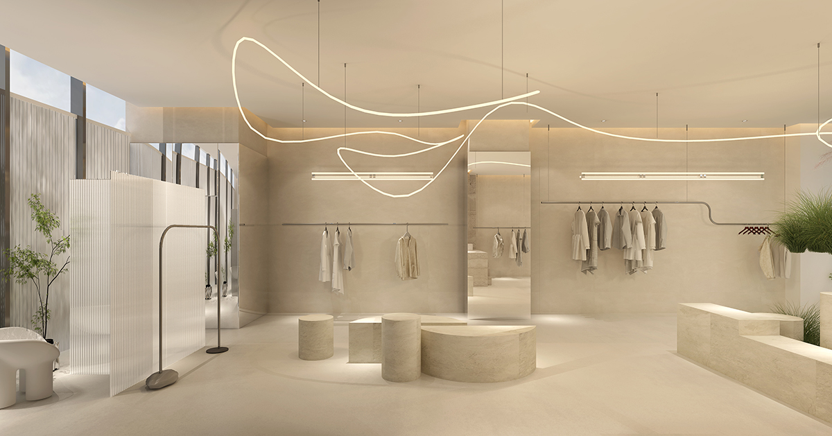 木(mù)色商場(chǎng)服裝店(diàn) 